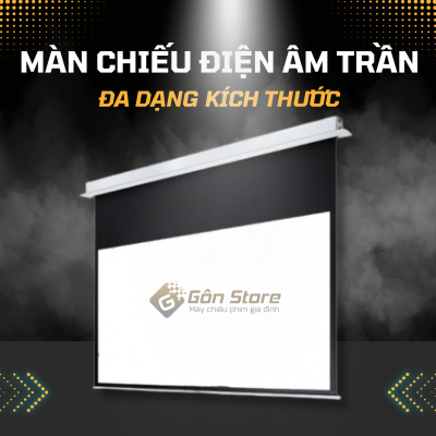 Màn chiếu điện âm trần giá tốt nhất HCM