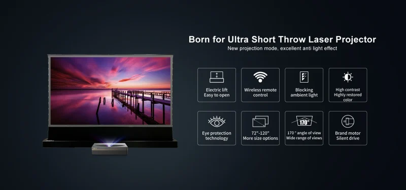 Màn chiếu ALR UST để sàn Vividstorm VSDSTUST120H