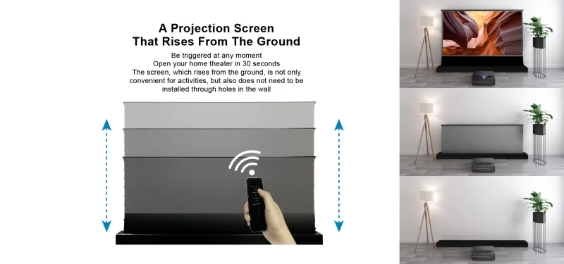 Màn chiếu ALR UST để sàn Vividstorm VSDSTUST120H