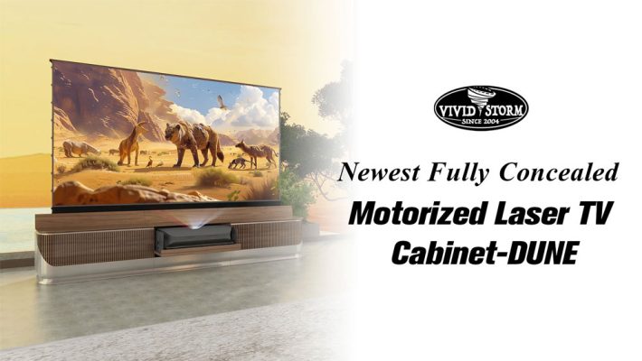 Tủ TV Laser VIVIDSTORM Fully Concealed DUNE