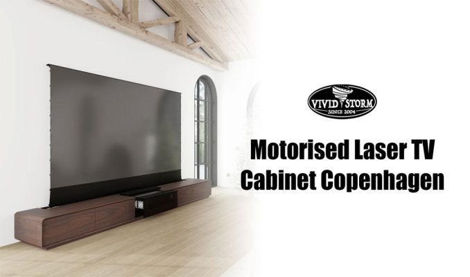 VIVIDSTORM Motorised Laser TV Cabinet Copenhagen