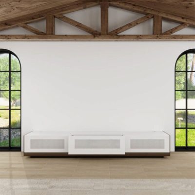 VIVIDSTORM Motorised Laser TV Cabinet New York-Matched For LG CineBeam HU Series