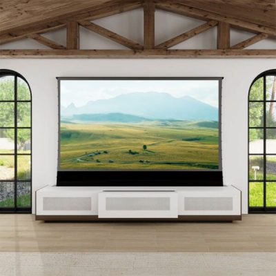 VIVIDSTORM Motorised Laser TV Cabinet New York-Matched For LG CineBeam HU Series