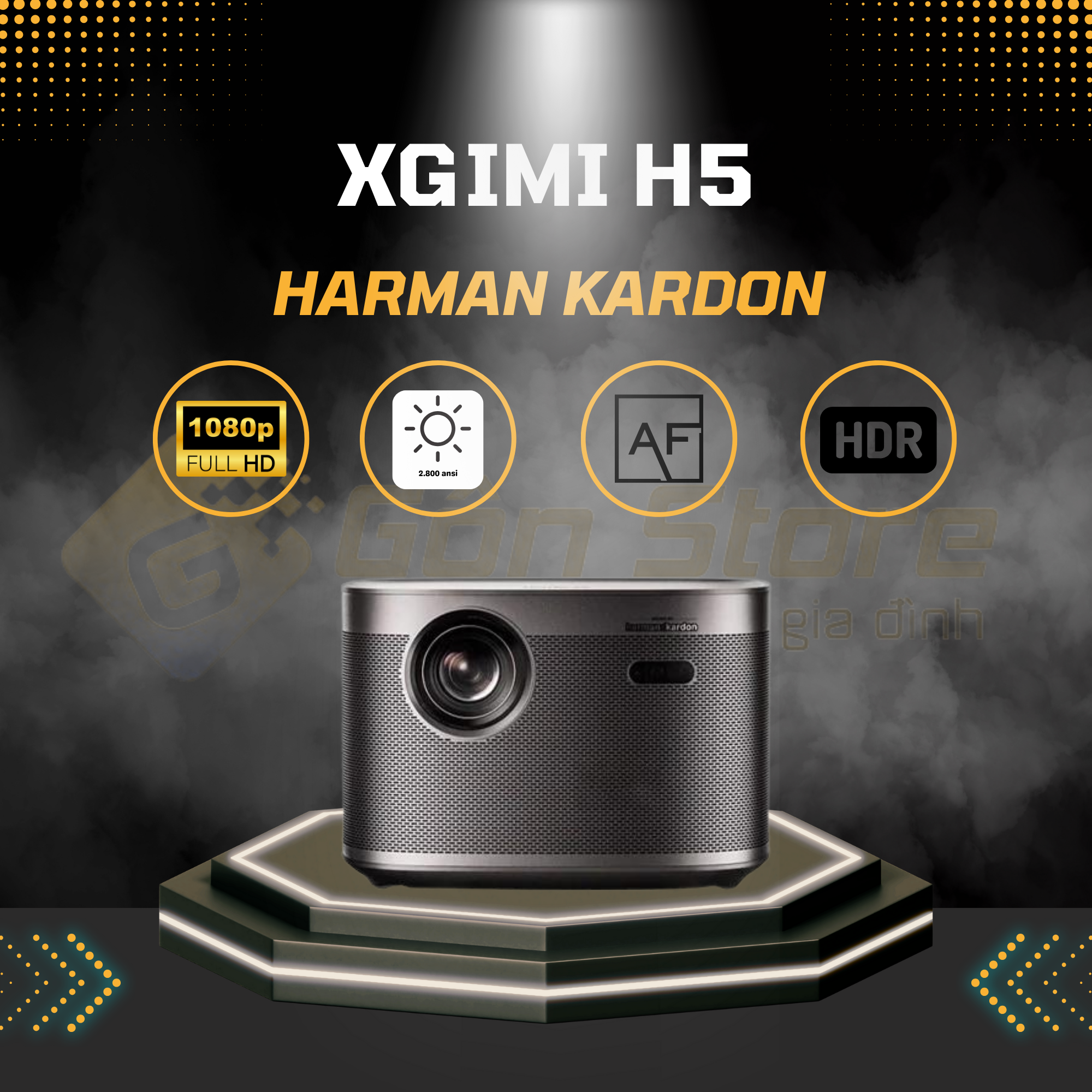 Máy chiếu thông minh Xgimi H5 giá tốt tại Gôn Store Chuyên cung cấp máy chiếu phim gia đình giá rẻ tại HCM