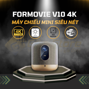 Máy chiếu thông minh Formovies V10 4K giá tốt tại Gôn Store Chuyên cung cấp máy chiếu phim gia đình giá rẻ tại HCM