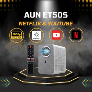 Máy chiếu Aun ET50S Netflix giá tốt nhất tại Gôn Store Chuyên cung cấp máy chiếu phim thông minh gia đình giá rẻ tại HCM