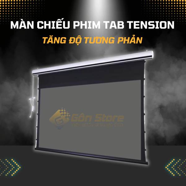 Màn chiếu phim Tab Tension tăng tương phản giá tốt nhất HCM tại Gôn Store