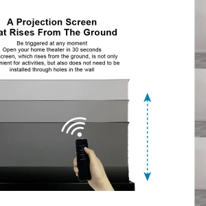 Màn chiếu ALR UST để sàn Vividstorm VSDSTUST100H