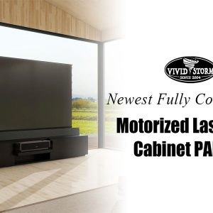 VIVIDSTORM Motorised Laser TV Cabinet PARIS