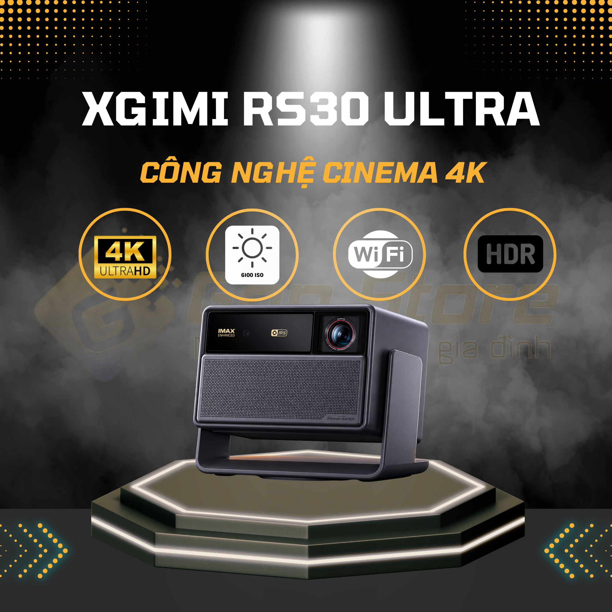 Máy chiếu XGIMI RS30 Ultra: Trải Nghiệm Máy Chiếu 4K Siêu Sáng Cho Không Gian Lớn