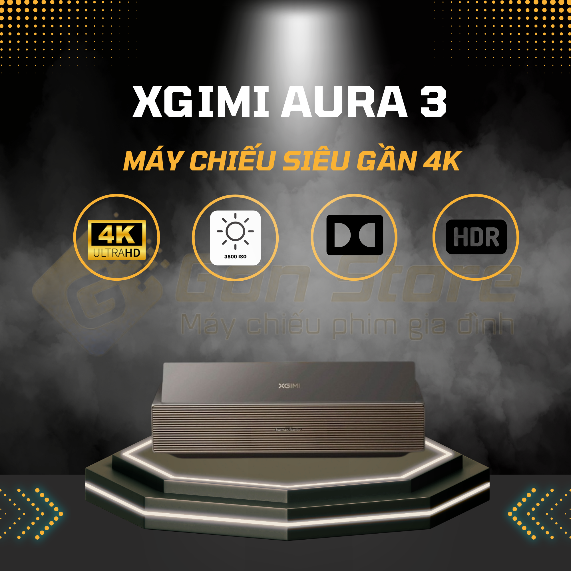 Máy Chiếu Siêu Gần Xgimi Aura 3: Định Nghĩa Lại Phân Khúc Laser TV Cao Cấp
